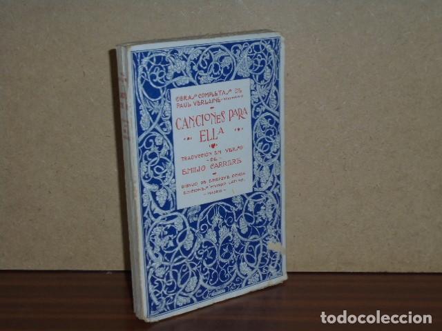 Libros: CANCIONES PARA ELLA - Verlaine, Paul - Foto 1