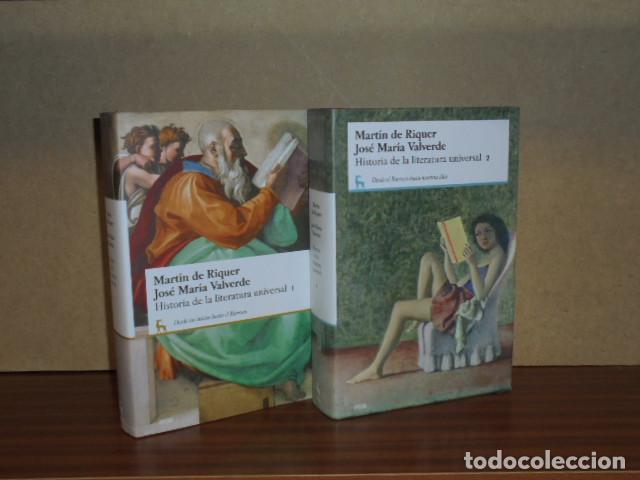Libros: HISTORIA DE LA LITERATURA UNIVERSAL I y II (Dos tomos) - Riquer, Mart&iacute;n de - Jos&eacute; Mar&iacute;a Valverde