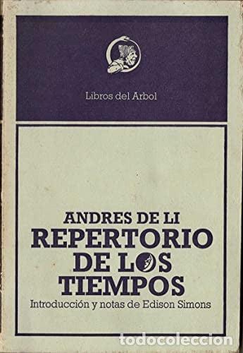 Libri di seconda mano: Repertorio de los tiempos - Li, Andres de - Li, Andres de