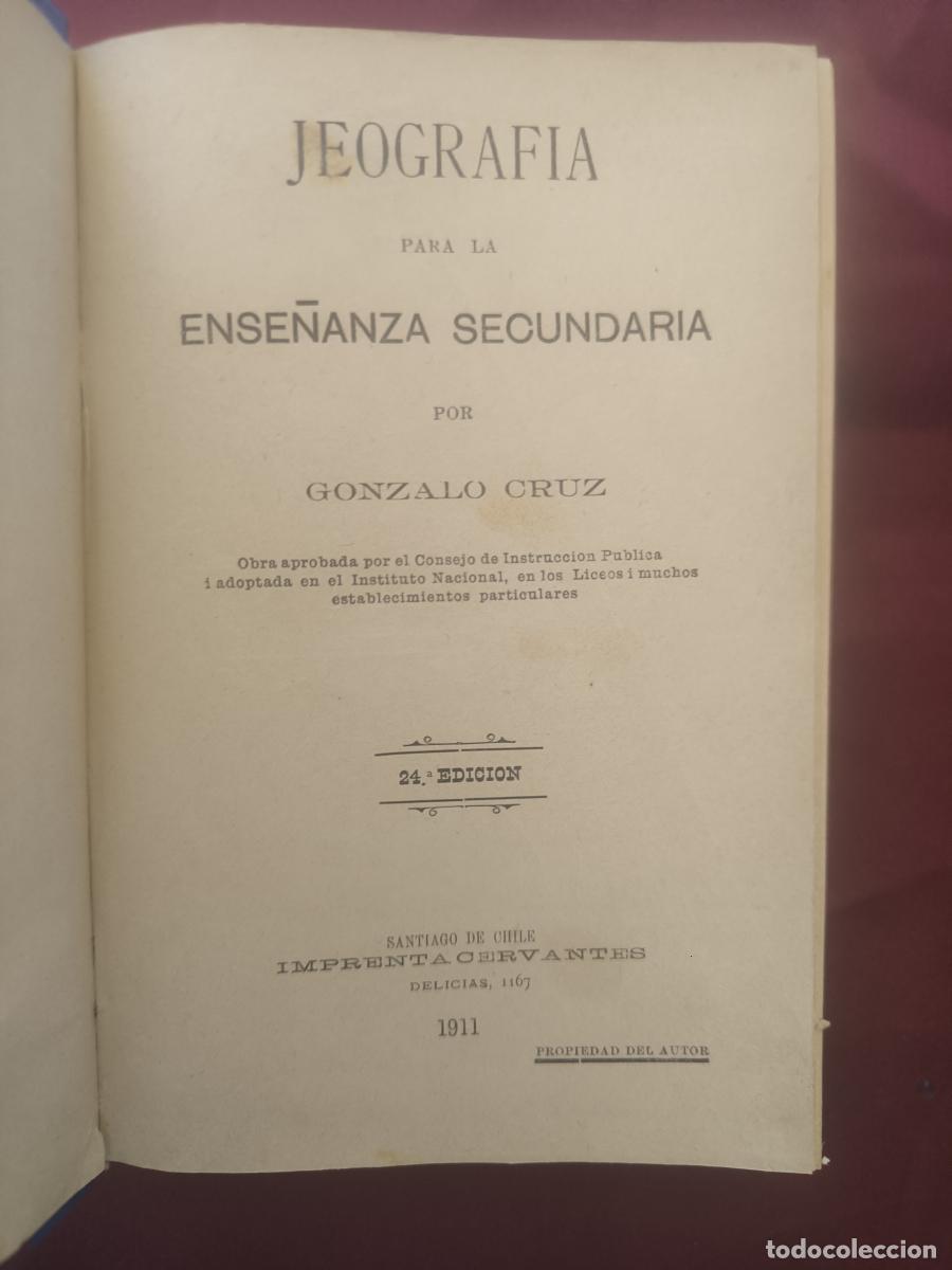 Libros: Jeograf&iacute;a para la ense&ntilde;anza secundaria - Gonzalo Cruz