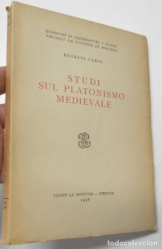 Livres: Studi sul platonismo medievale - Garin, Eugenio