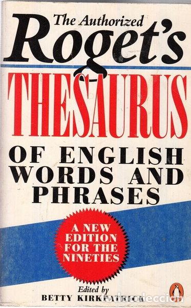 books: Roget's Thesaurus of English Words and Phrases- 9780140512045