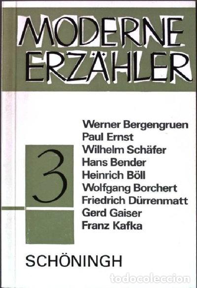 Libros: Moderne Erz&auml;hler 3- 9783506291882