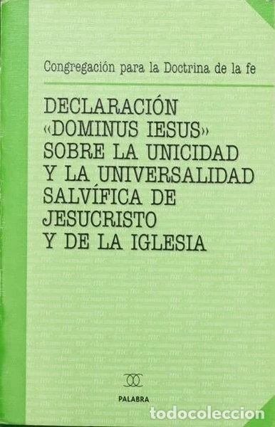 books: Declaraci&oacute;n Dominus Iesus- 9788482394800