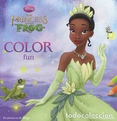 Livres: The Princess and the Frog: Color Fun- 9789044727333