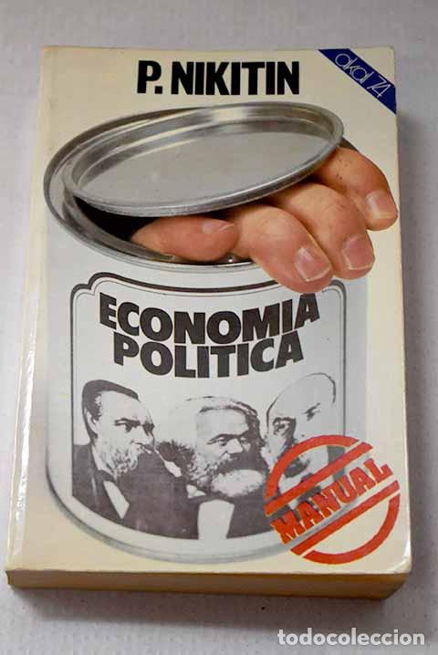 Libros: Manual de econom&iacute;a pol&iacute;tica.- Nikitin, Piotr Ivanovich