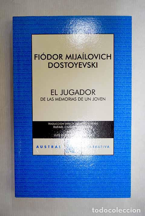 Libros: El jugador: de las memorias de un joven.- Dostoyevski, Fedor