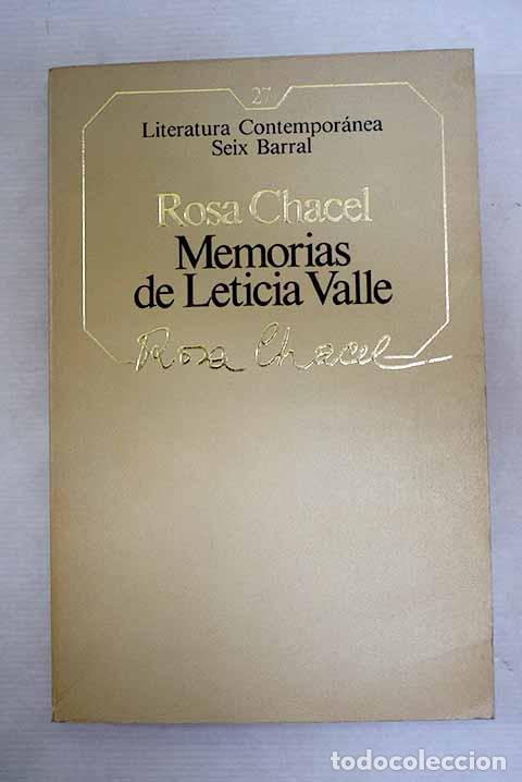 Libros: Memorias de Leticia Valle.- Chacel, Rosa