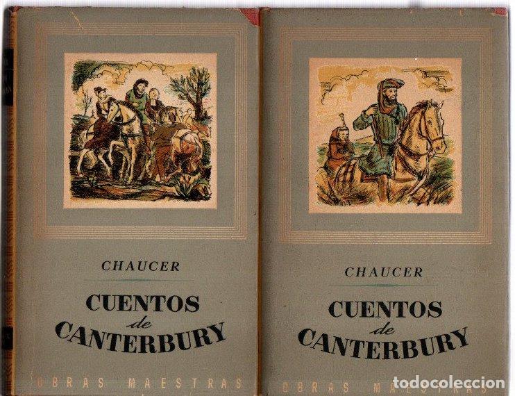 Libros: Cuentos de Canterbury. Tomos I y II - Chaucer - Foto 1