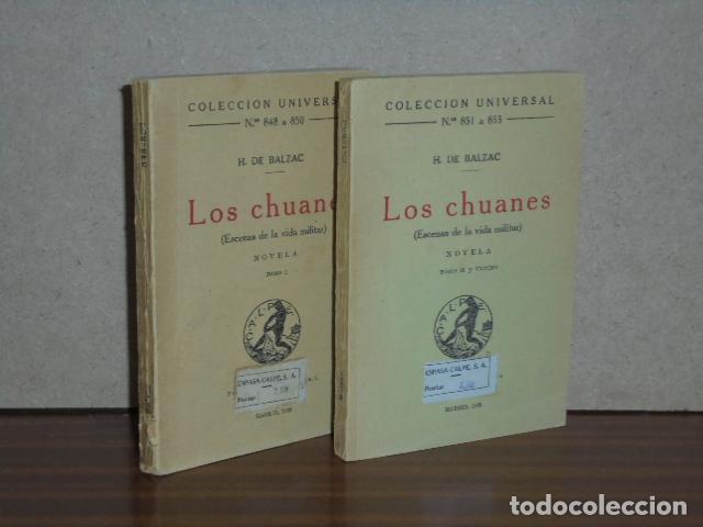 Libros: LOS CHUANES (Escenas de la vida militar) Tomos I y II - Balzac, Honor&eacute; de