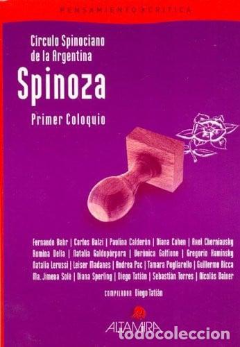 Libros: Spinoza primer coloquio - Spinociano De La Argentina Circulo - Spinociano De La Argentina Circulo