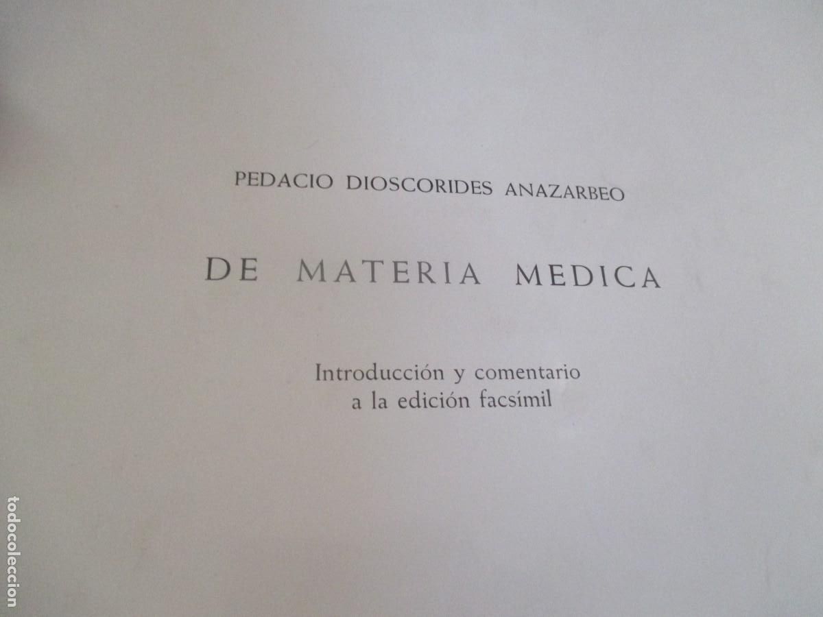 Libros: DIOSCURIDES (Facsimil + estudio) W41415 - Foto 3
