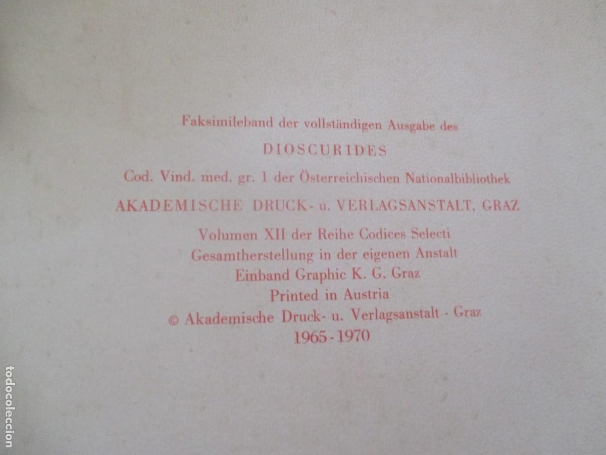 Libros: DIOSCURIDES (Facsimil + estudio) W41415 - Foto 10