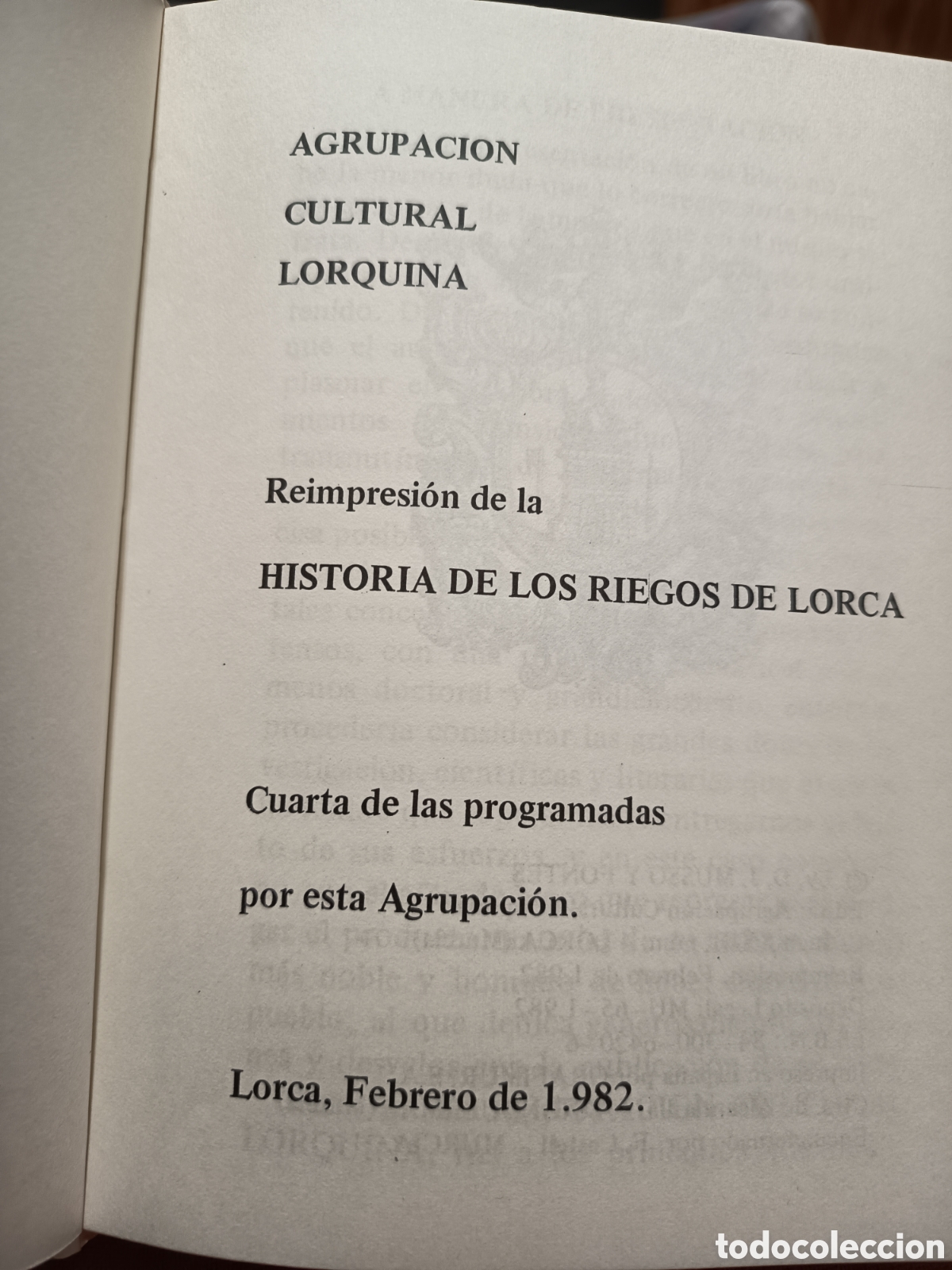 Libros: Historia de los Riegos de Lorca MAPA ADICIONAL - Foto 3