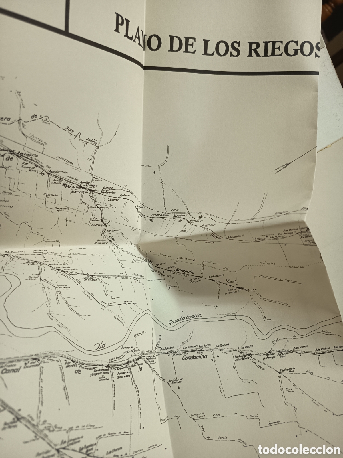 Libros: Historia de los Riegos de Lorca MAPA ADICIONAL - Foto 6