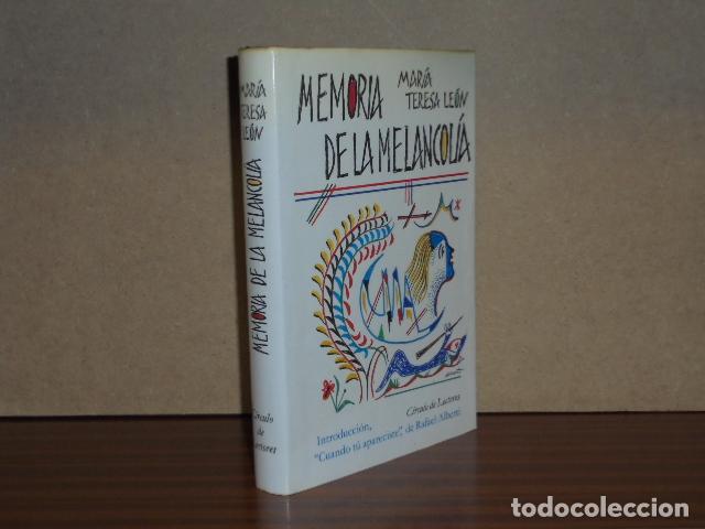 Libri di seconda mano: MEMORIA DE LA MELANCOL&Iacute;A - Le&oacute;n, Mar&iacute;a Teresa