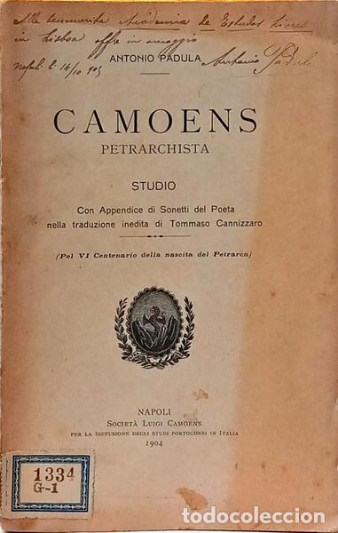 B&uuml;cher: PADULA. (Antonio) - CAMOENS PETRARCHISTA: STUDIO.