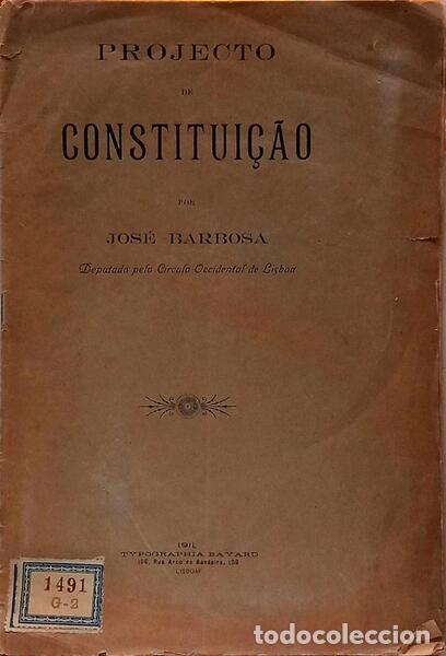 B&uuml;cher: BARBOSA. (Jos&eacute;) - PROJRCTO DE CONSTITUI&Ccedil;&Atilde;O.