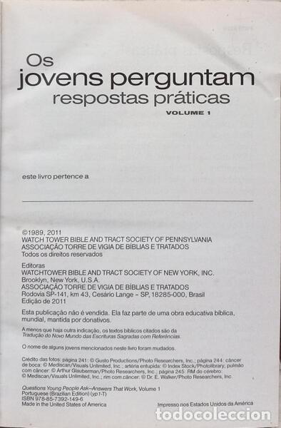Libros: JOVENS (OS) PERGUNTAM RESPOSTAS PR&Aacute;TICAS. [2 VOLS.] - Foto 2