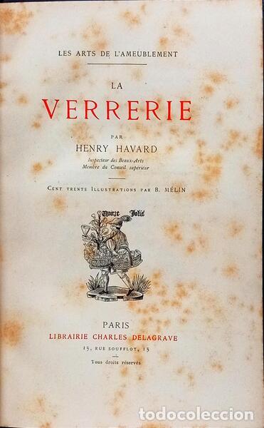 Libros: HAVARD. (Henry) - LA VERRERIE. - Foto 2