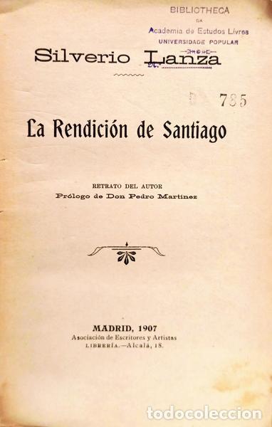 Libros: LANZA. (Silverio) - LA RENDICI&Oacute;N DE SANTIAGO. - Foto 2