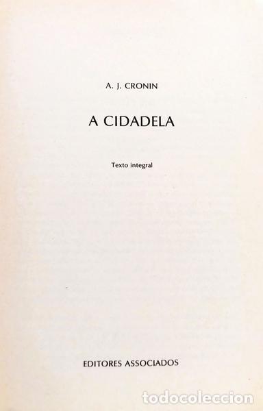 Libros: CRONIN. (Archibald Joseph) - A CIDADELA. - Foto 2