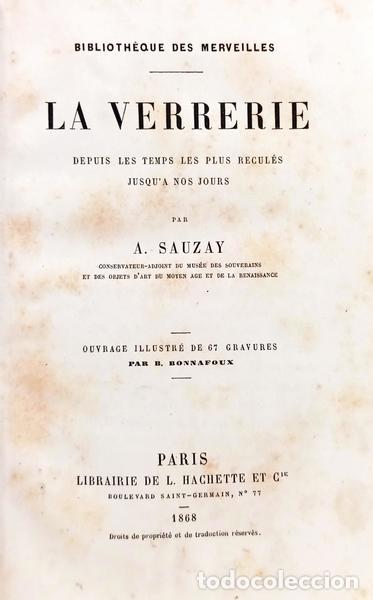 Libri di seconda mano: SAUZAY. (A.) - LA VERRERIE.