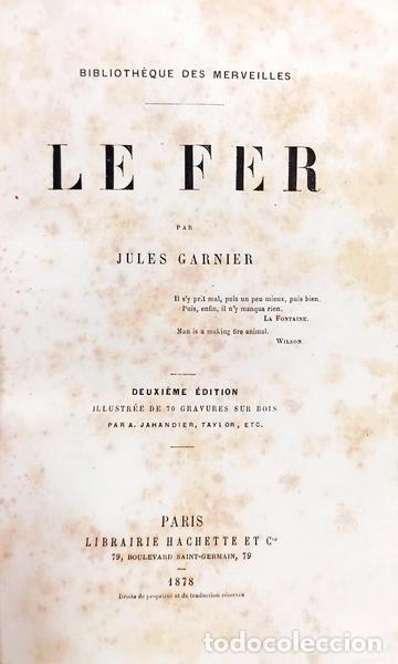 Libros: GARNIER. (Jules) - LE FER.