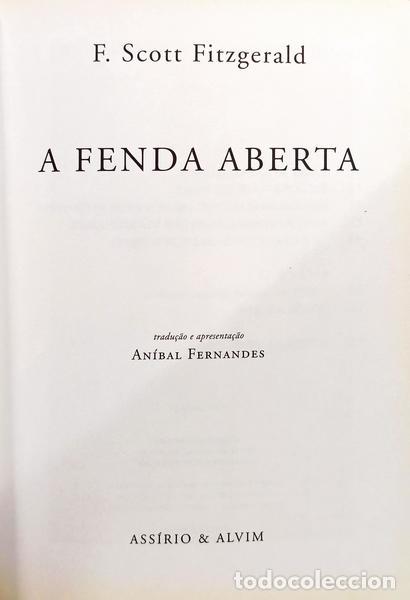 Libros: FITZGERALD. (F. Scott) - A FENDA ABERTA. - Foto 2