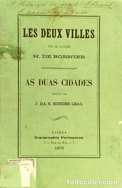 Livros em segunda m&atilde;o: BORNIER. (Henry de) - LES DEUX VILLES. AS DUAS CIDADES.
