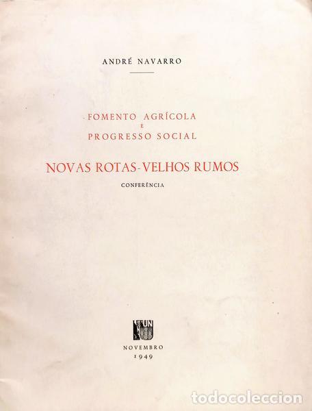 Livros em segunda m&atilde;o: NAVARRO. (Andr&eacute;) - FOMENTO AGR&Iacute;COLA E PROGRESSO SOCIAL NOVAS ROTAS - VELHOS RUMOS.
