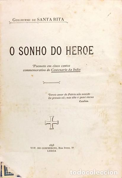 Livros em segunda m&atilde;o: SANTA-RITA. (Augusto de) - O SONHO DO HEROE.