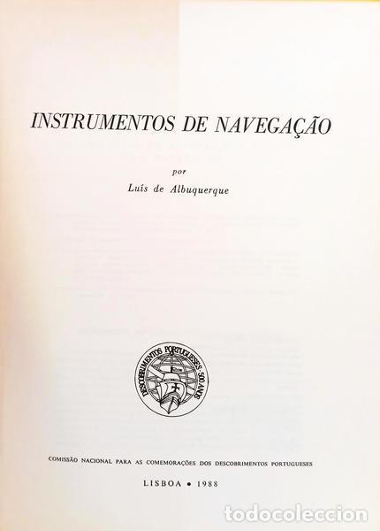 Libros: ALBUQUERQUE. (Lu&iacute;s de) - INSTRUMENTOS DE NAVEGA&Ccedil;&Atilde;O. [C/SOBRECAPA] - Foto 2