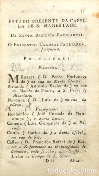 Libros: ALMANACH PARA O ANNO DE M. DCC. XCII [1792]. - Foto 3