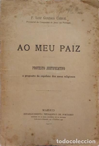 Livres: GONZAGA CABRAL. (Lu&iacute;s) - AO MEU PAIZ