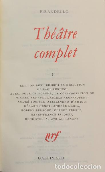 Livros em segunda m&atilde;o: PIRANDELLO. (Luigi) - TH&Eacute;&Acirc;TRE COMPLET. [2 VOLS. C/CAIXA]