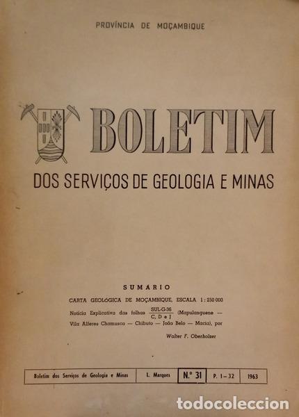 B&uuml;cher: OBERHOLZER. (Walter Friedrich) - CARTA GEOL&Oacute;GICA DE MO&Ccedil;AMBIQUE, ESCALA 1:250 000: NOT&Iacute;CIA EXPLICATIV