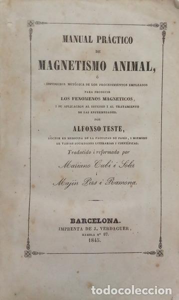 B&uuml;cher: TESTE. (Alfonso) - MANUAL PR&Aacute;CTICO DE MAGNETISMO ANIMAL.