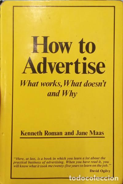 B&uuml;cher: ROMAN. (Kenneth) e Jane Maas. - HOW TO ADVERTISE.