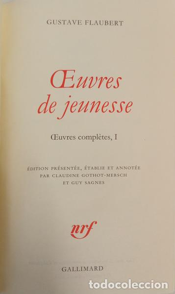 Libros: FLAUBERT. (Gustave) - OEUVRES DE JEUNESSE. - Foto 1