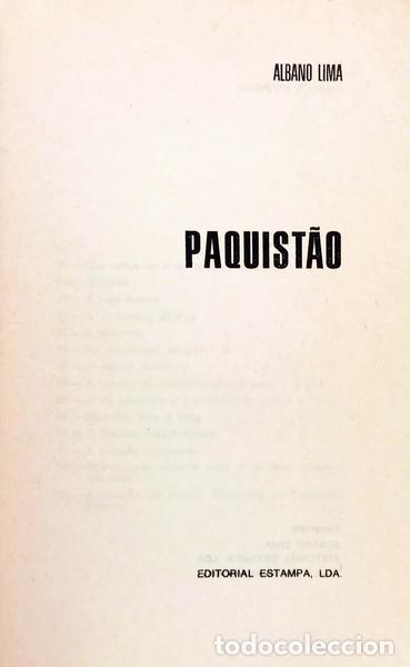 Libros: LIMA. (Albano) - PAQUIST&Atilde;O. - Foto 2