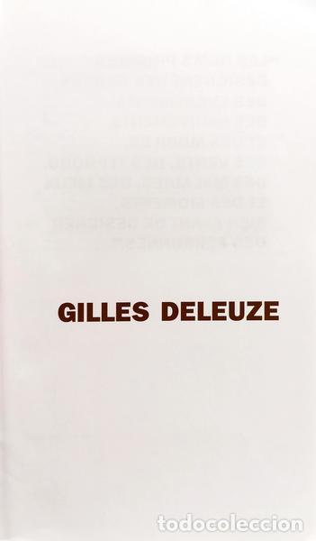 Libros: LAPOUJADE. (David) - GILLES DELEUZE. - Foto 2