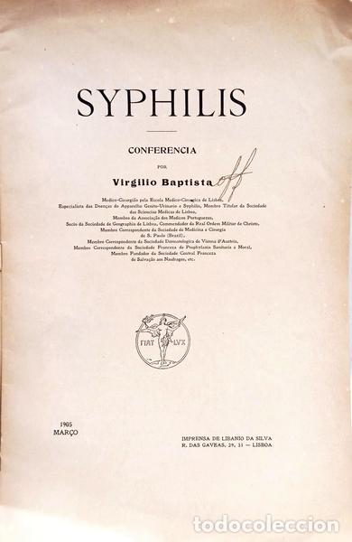 Libros: BAPTISTA. (Virg&iacute;lio) - SYPHILIS. - Foto 2