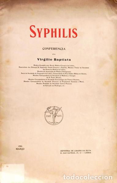 Livres: BAPTISTA. (Virg&iacute;lio) - SYPHILIS.