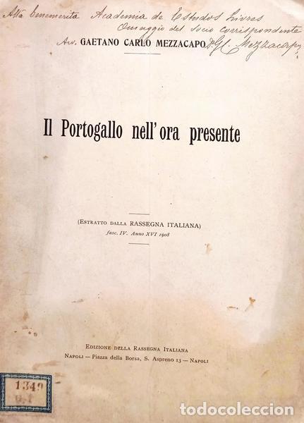 Libros: MEZZACAPO. (Gaetano Carlo) - IL PORTOGALLO NELL'ORA PRESENTE.