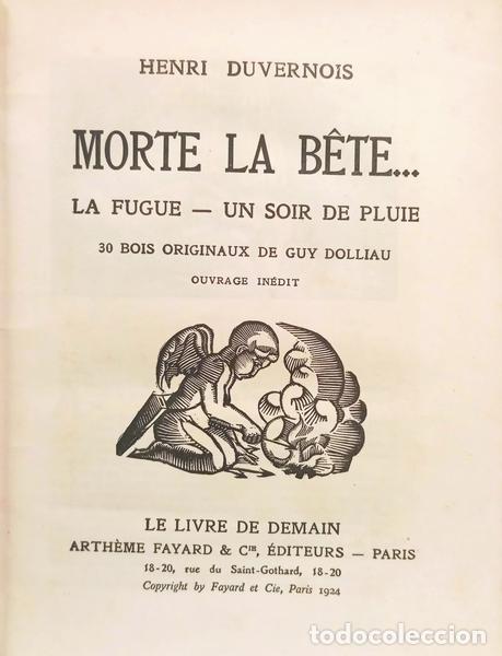 Libros: DUVERNOIS. (Henri) - MORTE LA B&Ecirc;TE... - Foto 1