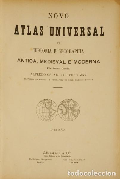Libros: AZEVEDO MAY. (Alfredo Oscar de) - NOVO ATLAS UNIVERSAL DE HISTORIA E GEOGRAPHIA ANTIGA, MEDIEVAL E M