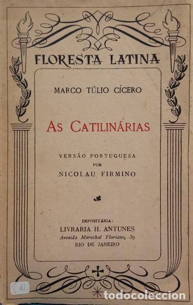 Libros: C&Iacute;CERO. (Marcus Tullius) e Nicolau Firmino. - AS CATILIN&Aacute;RIAS. [4.&ordf; EDI&Ccedil;&Atilde;O]