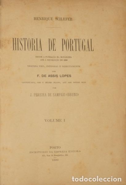 B&uuml;cher: SCH&Auml;FER. (Heinrich) - HISTORIA DE PORTUGAL DESDE A FUNDA&Ccedil;&Atilde;O DA MONARCHIA AT&Eacute; &Aacute; REVOLU&Ccedil;&Atilde;O DE 1820. [5