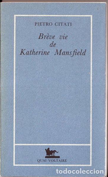 Libros: Br&egrave;ve vie de Katherine Mansfield- 9782876530089